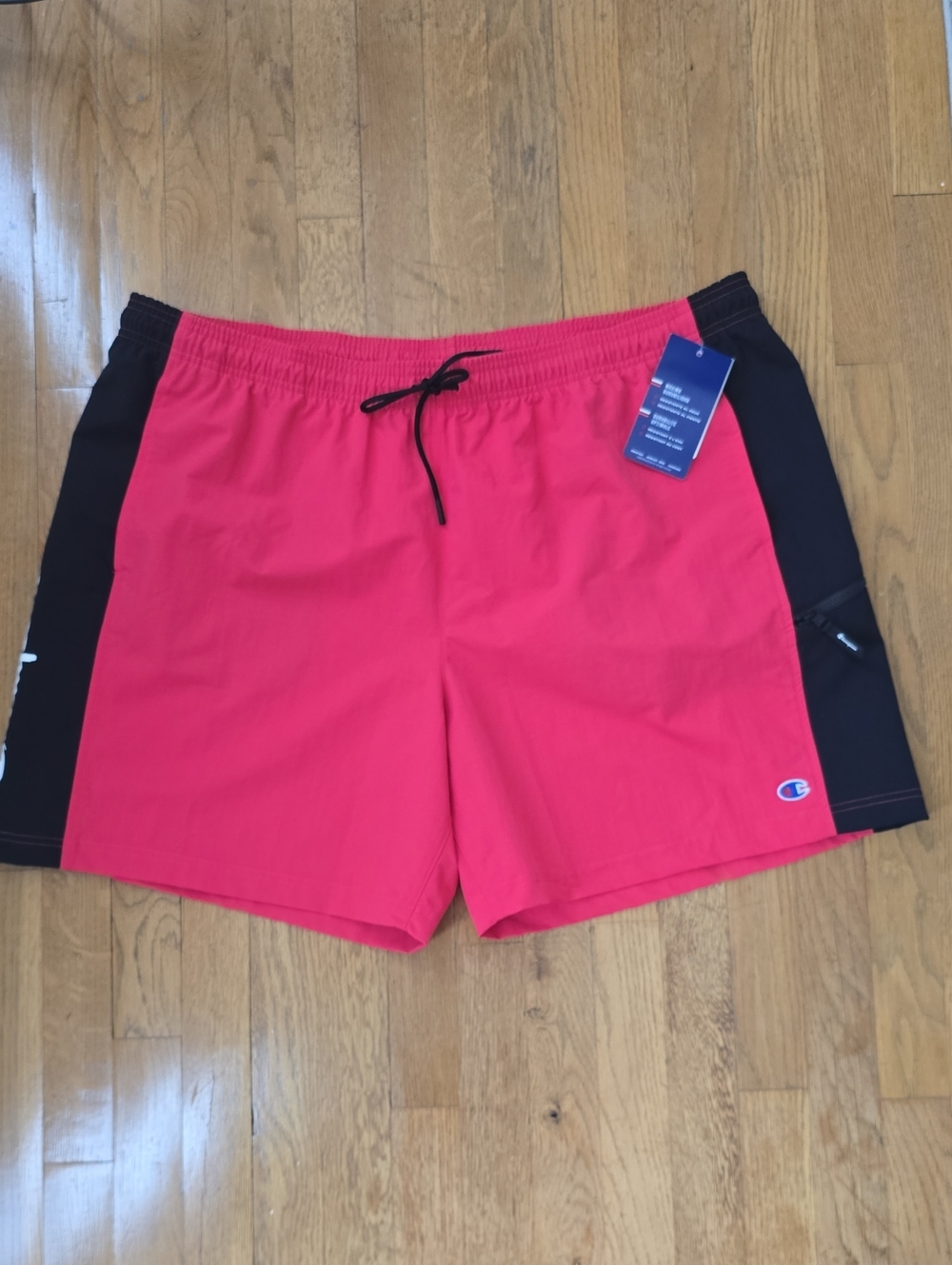 CHAMPION BRAND SIGNATURE MEN'S  RED ATHLETIC SHORTS SIZE XL
